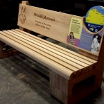Inverclyde Coastal Trail, Oak bench with Multiguard® interpretive panels and routed elements