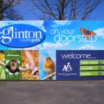 Large eye-catching signage - North Ayrshire - Eglinton Country Park