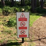 Bespoke warning signage for Silloth Green - Cumbria