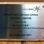 Metal Plaque on timber backing - Natural Power
