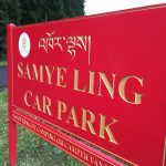 Samye Ling Car Park sign