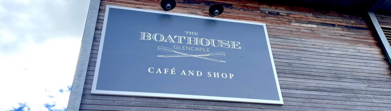 Boathouse, Glencaple Cafe sign